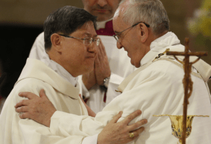 Pope Francis and Cardinal Tagle